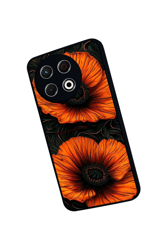 Tecno Spark 30 Pro Uyumlu Botanik Tasarımlı Glossy Premium Kılıf