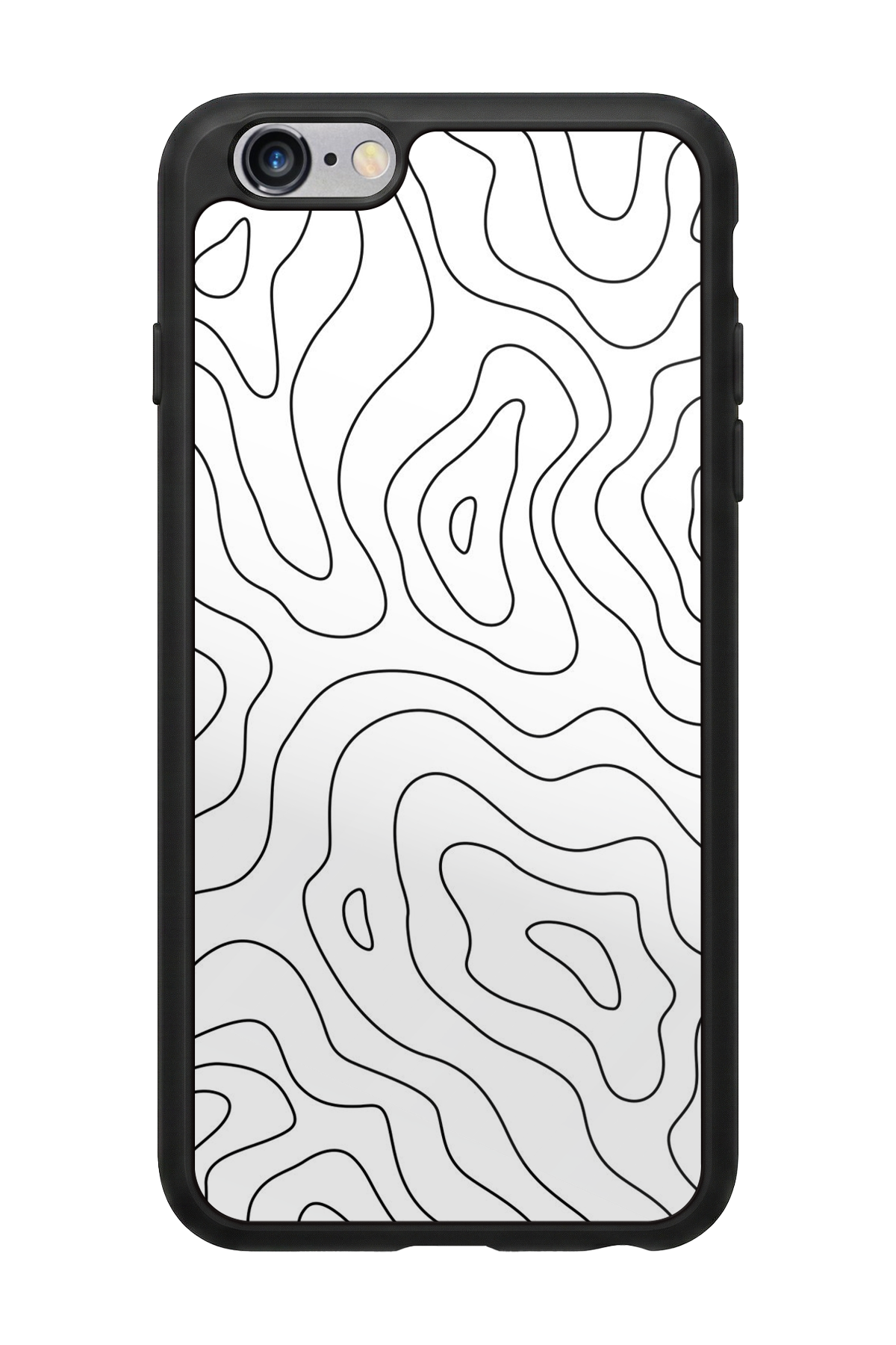 iPhone 6s Plus Uyumlu Çizgi Sanatı Tasarımlı Glossy Premium Kılıf