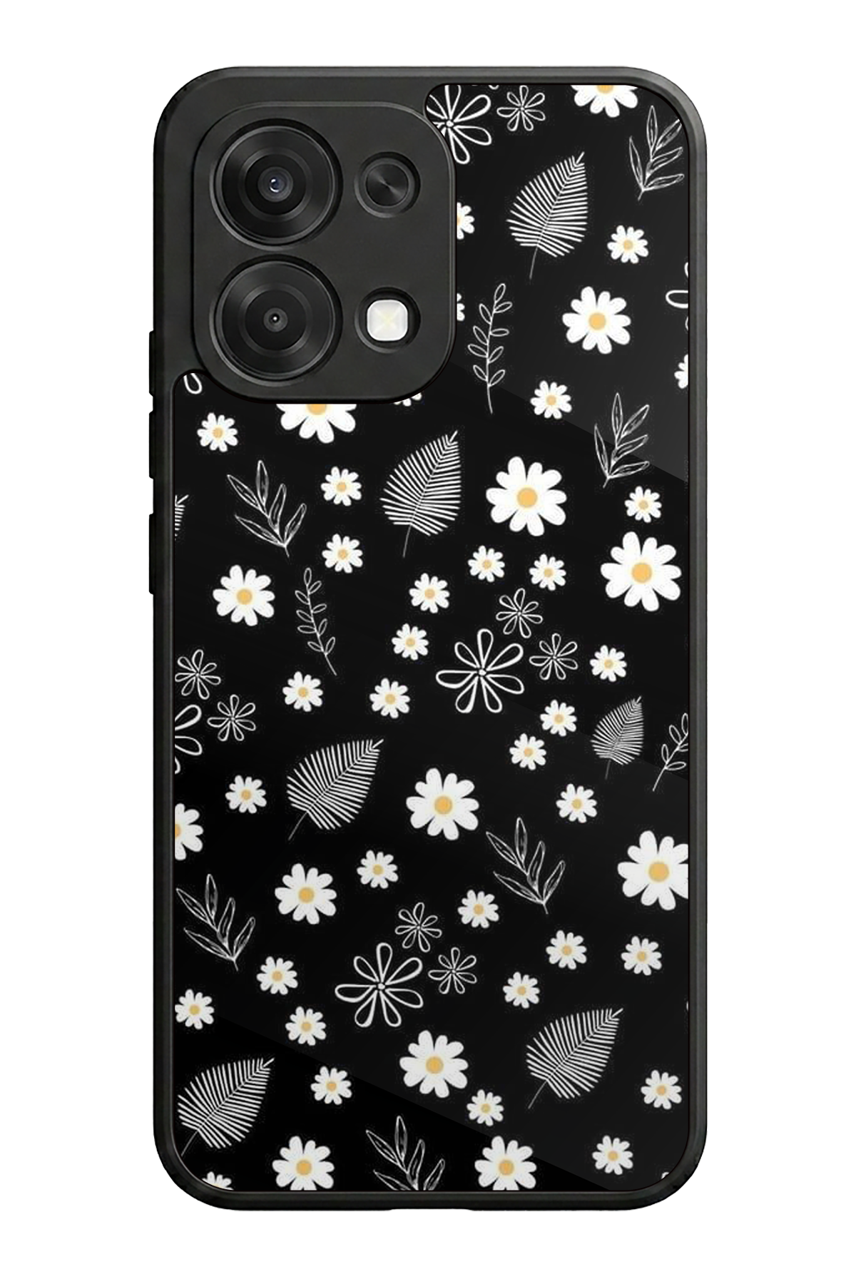 Oppo A6 Pro Uyumlu Floral Tasarımlı Glossy Premium Kılıf