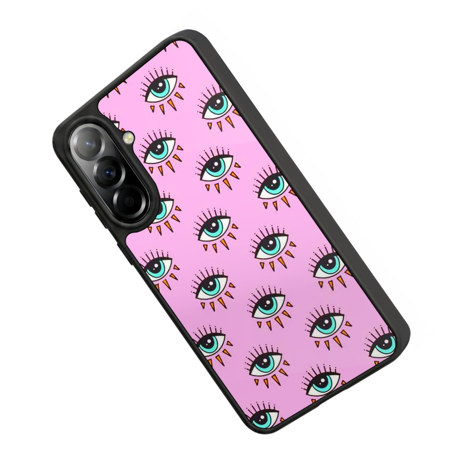 Samsung Galaxy A37 Uyumlu Göz Tasarımlı Glossy Premium Kılıf