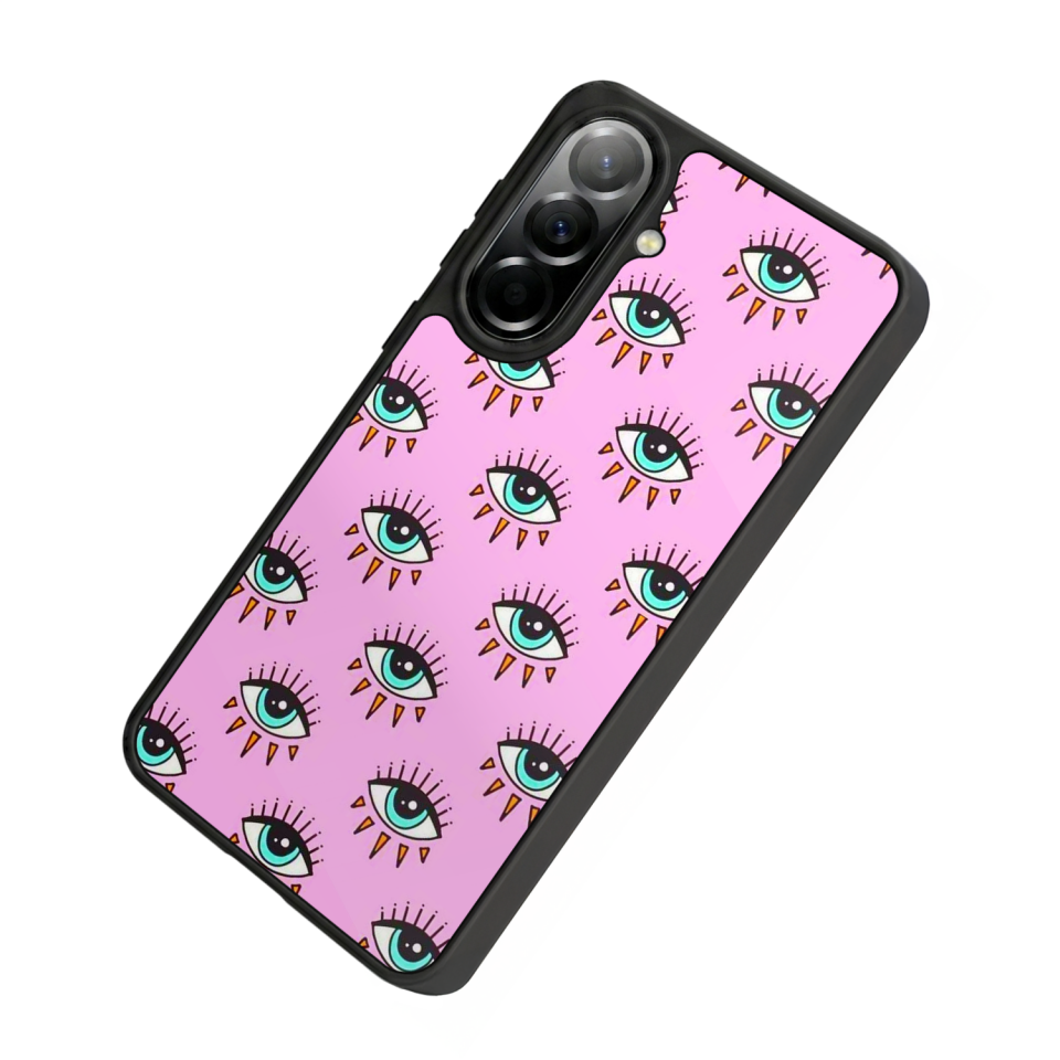 Samsung Galaxy A37 Uyumlu Göz Tasarımlı Glossy Premium Kılıf