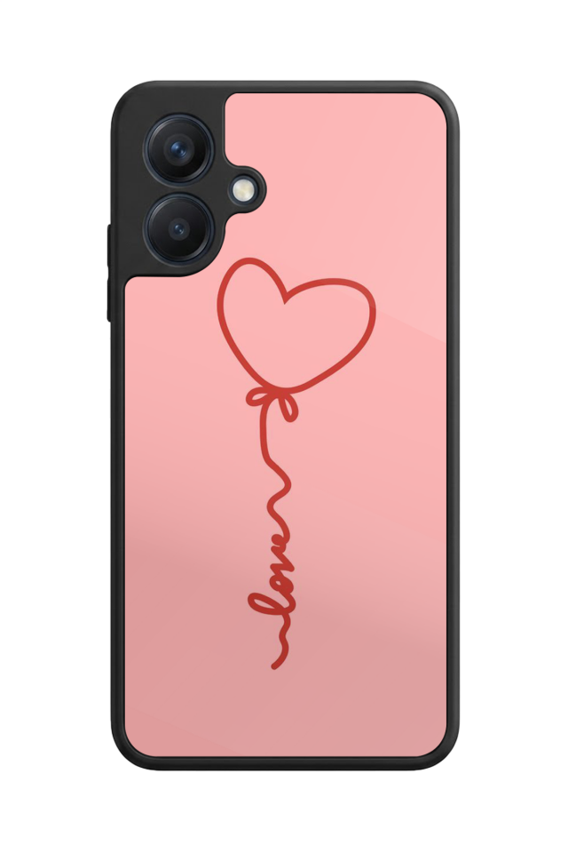 Samsung Galaxy A07 Uyumlu Kalp Love Tasarımlı Glossy Premium Kılıf