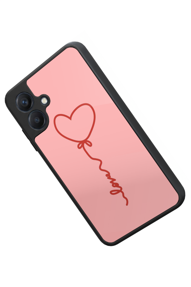 Samsung Galaxy A07 Uyumlu Kalp Love Tasarımlı Glossy Premium Kılıf
