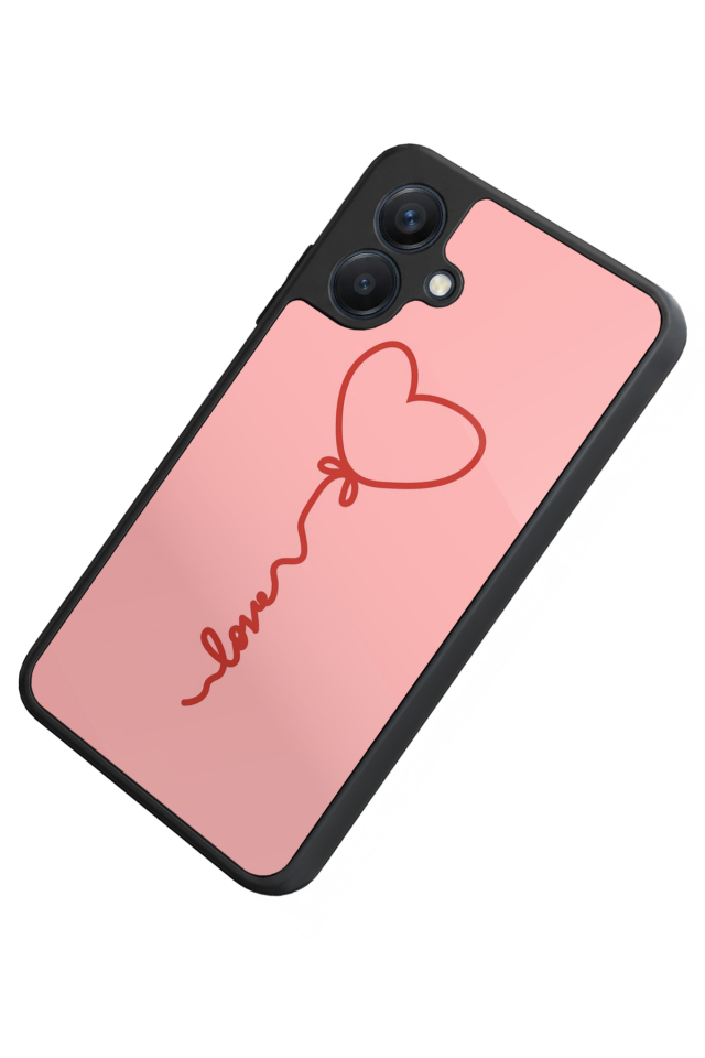 Samsung Galaxy A07 Uyumlu Kalp Love Tasarımlı Glossy Premium Kılıf