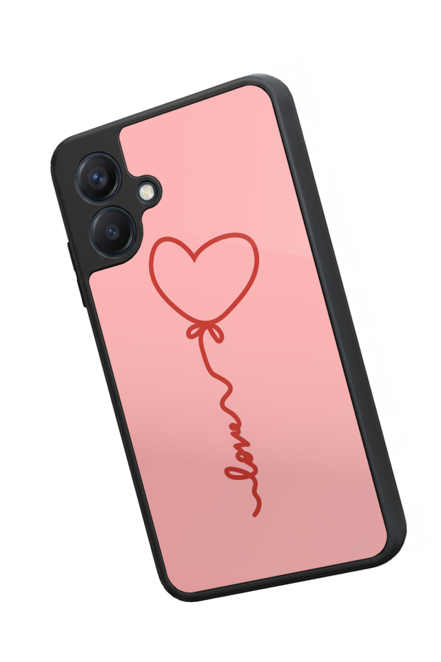 Samsung Galaxy A07 Uyumlu Kalp Love Tasarımlı Glossy Premium Kılıf