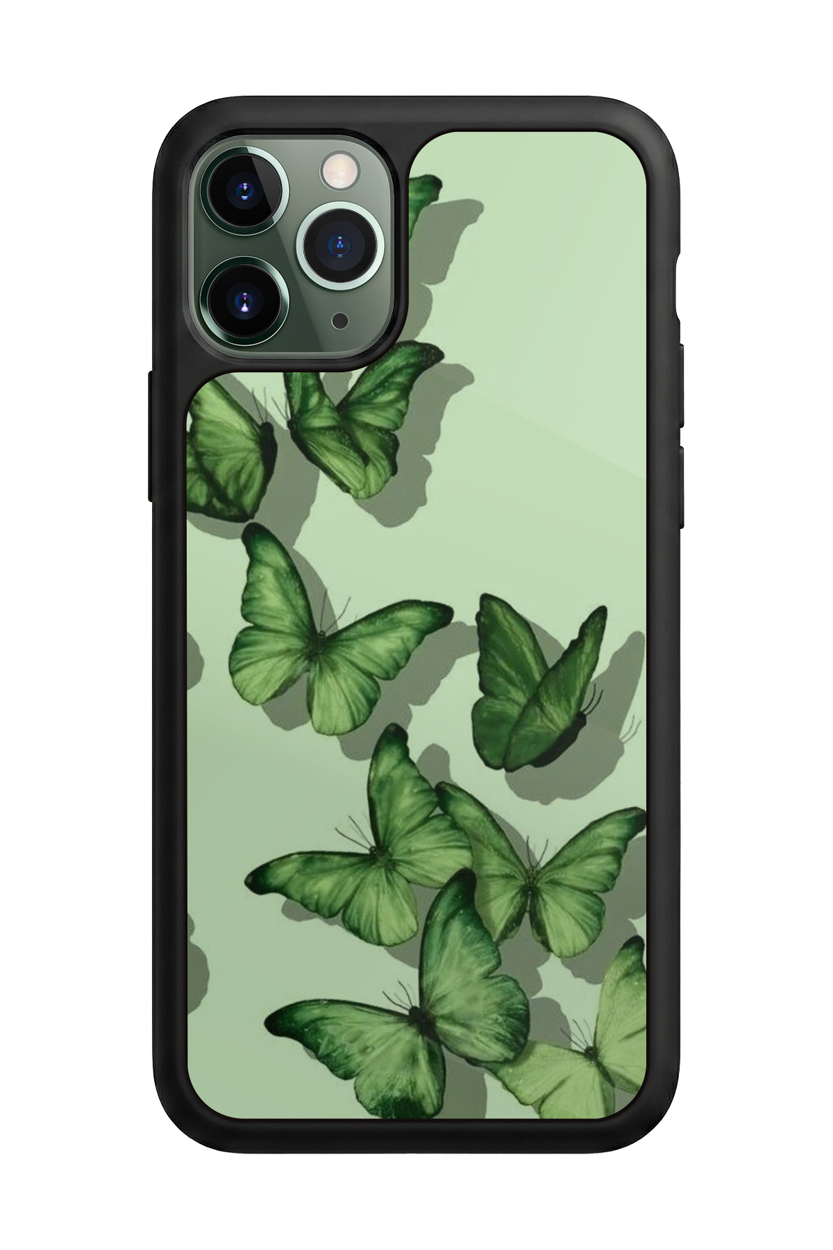 iPhone 11 Pro Uyumlu Kelebek Tasarımlı Glossy Premium Kılıf