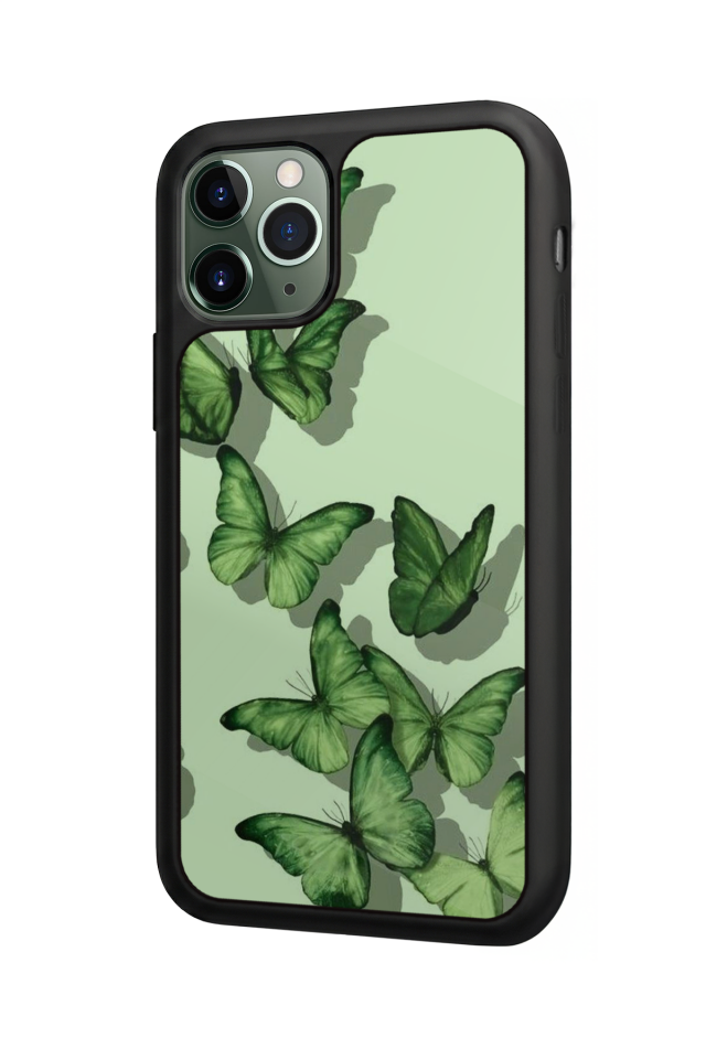 iPhone 11 Pro Uyumlu Kelebek Tasarımlı Glossy Premium Kılıf