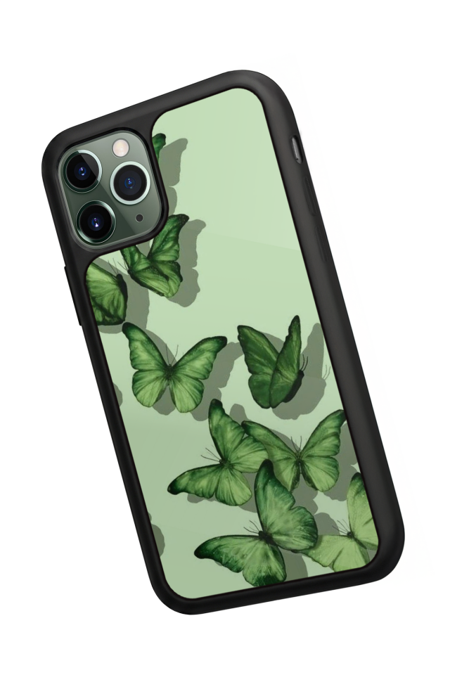 iPhone 11 Pro Uyumlu Kelebek Tasarımlı Glossy Premium Kılıf