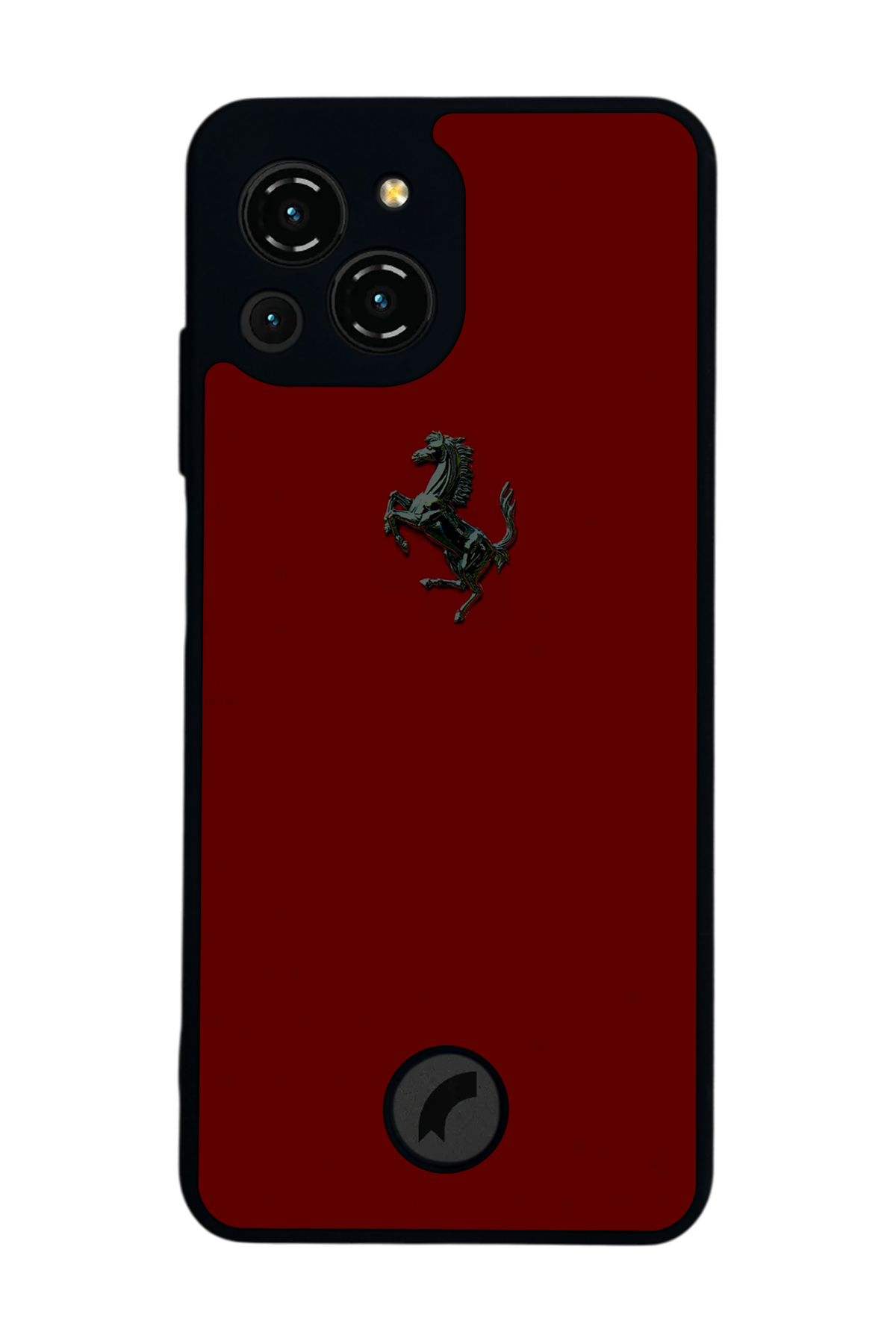 Reeder S23 Pro Max Uyumlu Kirmizi Tasarımlı Glossy Premium Kılıf