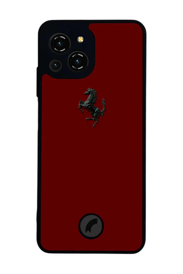 Reeder S23 Pro Max Uyumlu Kirmizi Tasarımlı Glossy Premium Kılıf