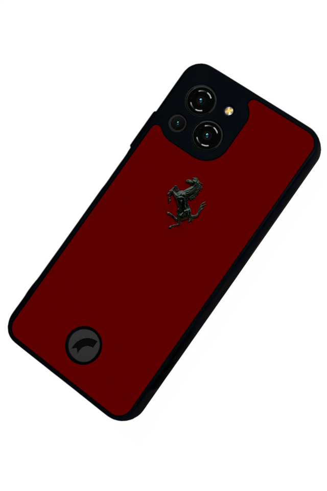 Reeder S23 Pro Max Uyumlu Kirmizi Tasarımlı Glossy Premium Kılıf