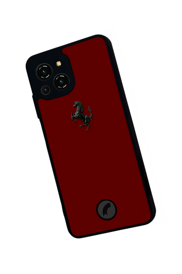 Reeder S23 Pro Max Uyumlu Kirmizi Tasarımlı Glossy Premium Kılıf