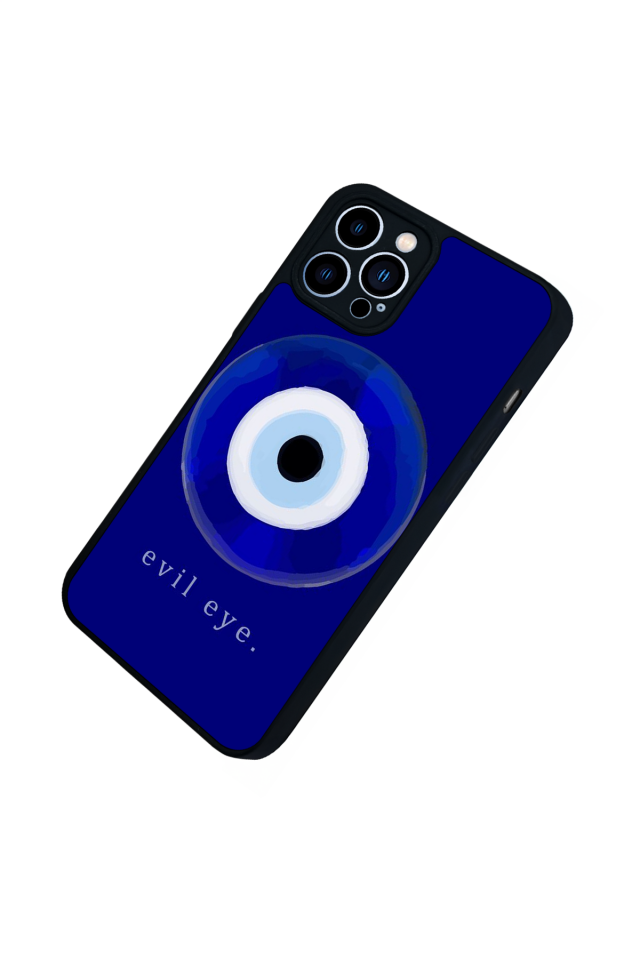 iPhone 12 Pro Max Uyumlu Nazar Tasarımlı Glossy Premium Kılıf