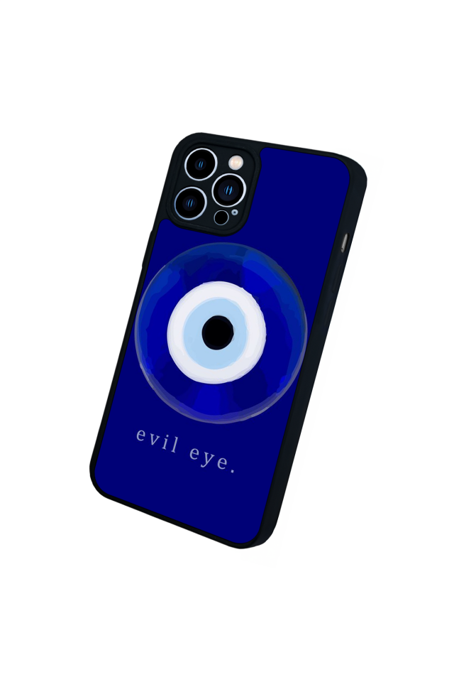 iPhone 12 Pro Max Uyumlu Nazar Tasarımlı Glossy Premium Kılıf