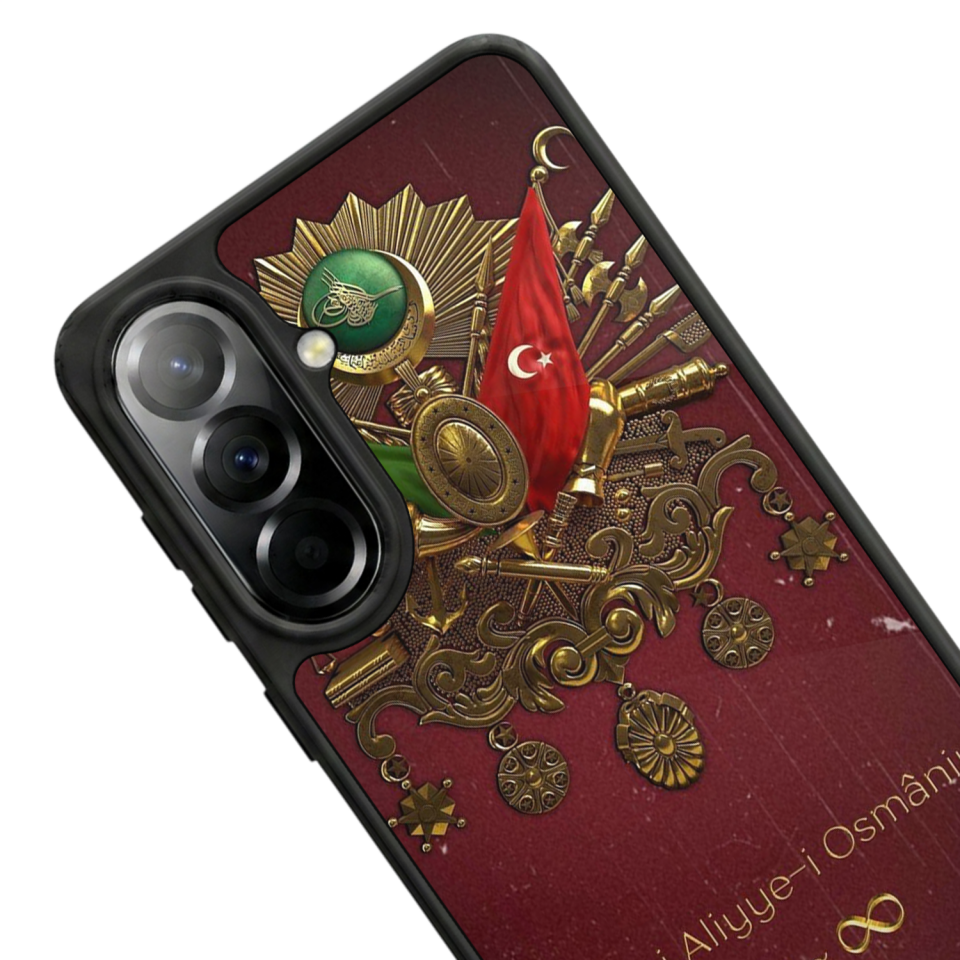 Samsung Galaxy A37 Uyumlu Osmanli Tugrasi Tasarımlı Glossy Premium Kılıf
