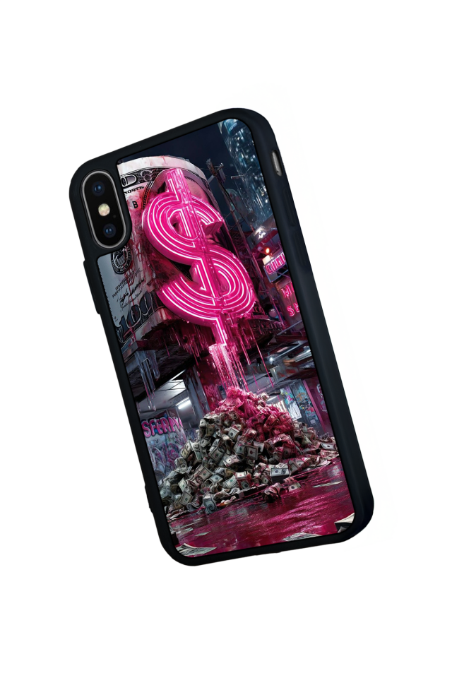 iPhone XS Max Uyumlu Para Tasarımlı Glossy Premium Kılıf