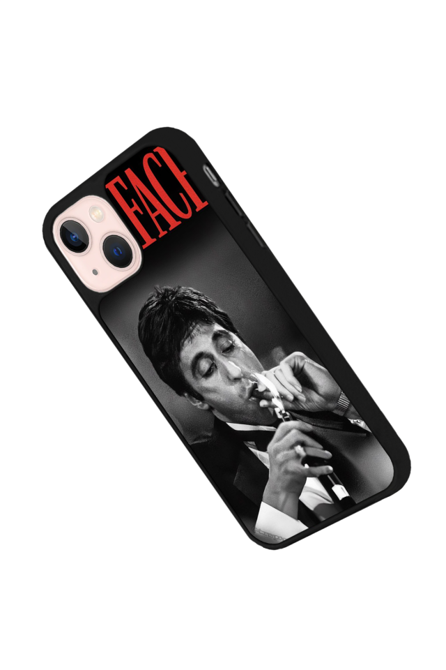 iPhone 13/14 Uyumlu Scarface Tasarımlı Glossy Premium Kılıf