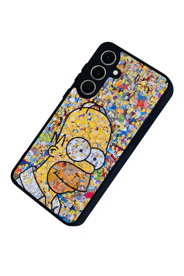 Samsung Galaxy S24 FE Uyumlu The Simpsons Tasarımlı Glossy Premium Kılıf