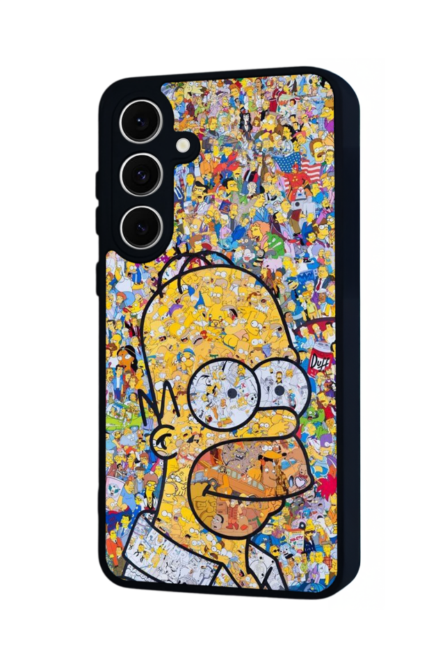 Samsung Galaxy S24 FE Uyumlu The Simpsons Tasarımlı Glossy Premium Kılıf