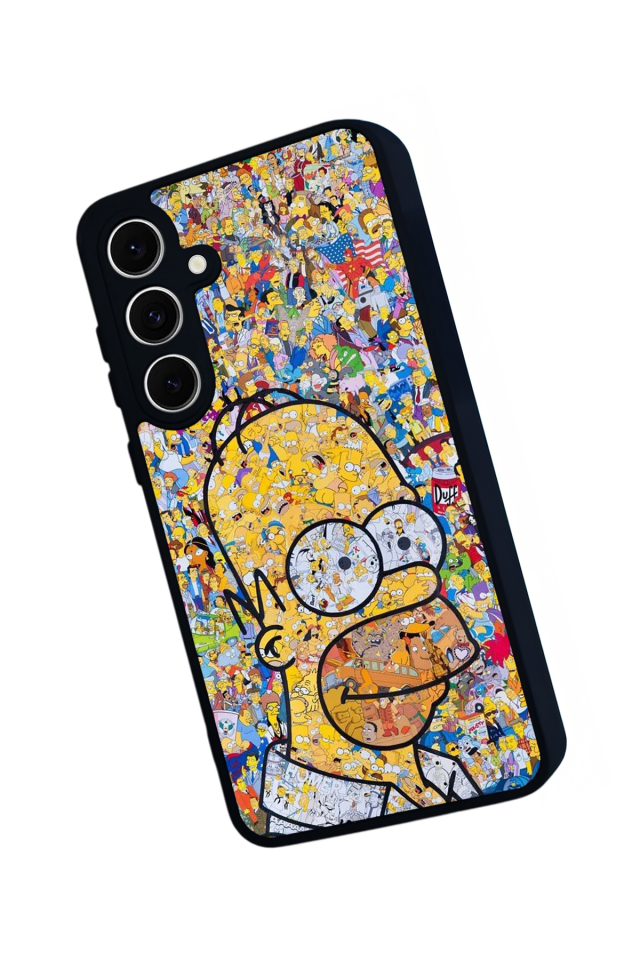 Samsung Galaxy S24 FE Uyumlu The Simpsons Tasarımlı Glossy Premium Kılıf