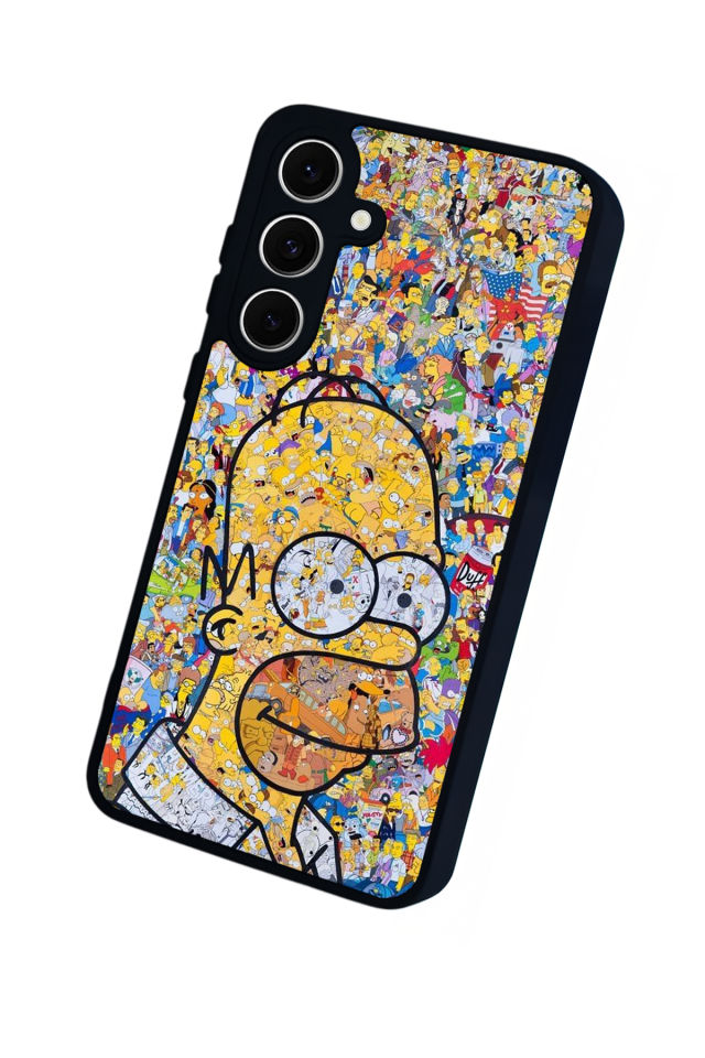 Samsung Galaxy S24 FE Uyumlu The Simpsons Tasarımlı Glossy Premium Kılıf
