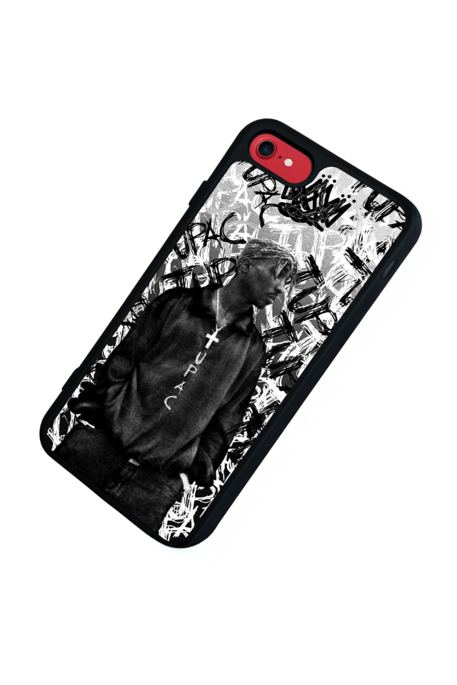 iPhone 8 Uyumlu Tupac Tasarımlı Glossy Premium Kılıf