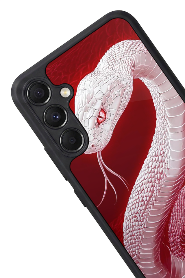 Samsung Galaxy M34 Uyumlu Yılan Tasarımlı Glossy Premium Kılıf