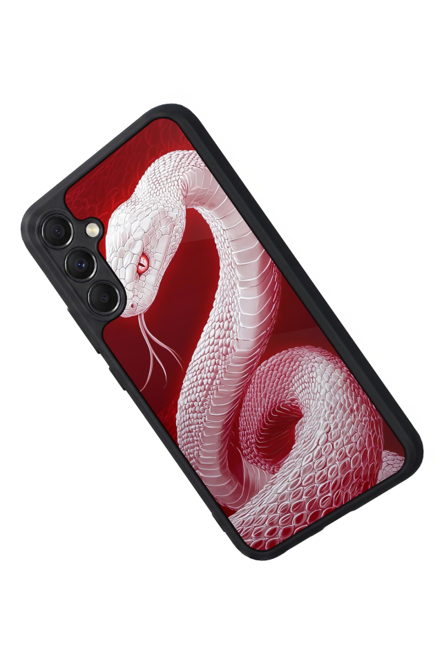 Samsung Galaxy M34 Uyumlu Yılan Tasarımlı Glossy Premium Kılıf