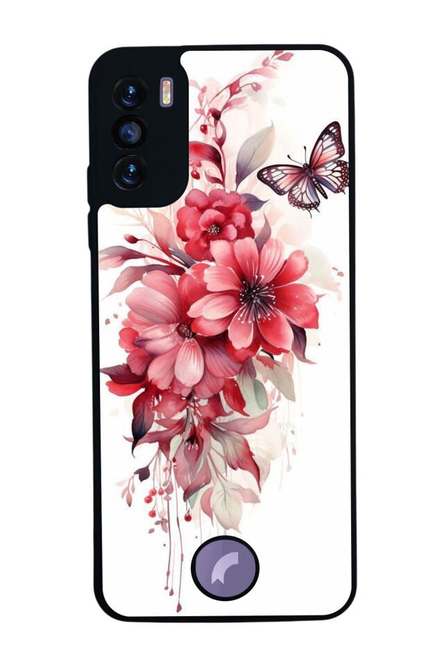 Reeder S19 Max Pro S Uyumlu Floral Tasarımlı Glossy Premium Kılıf