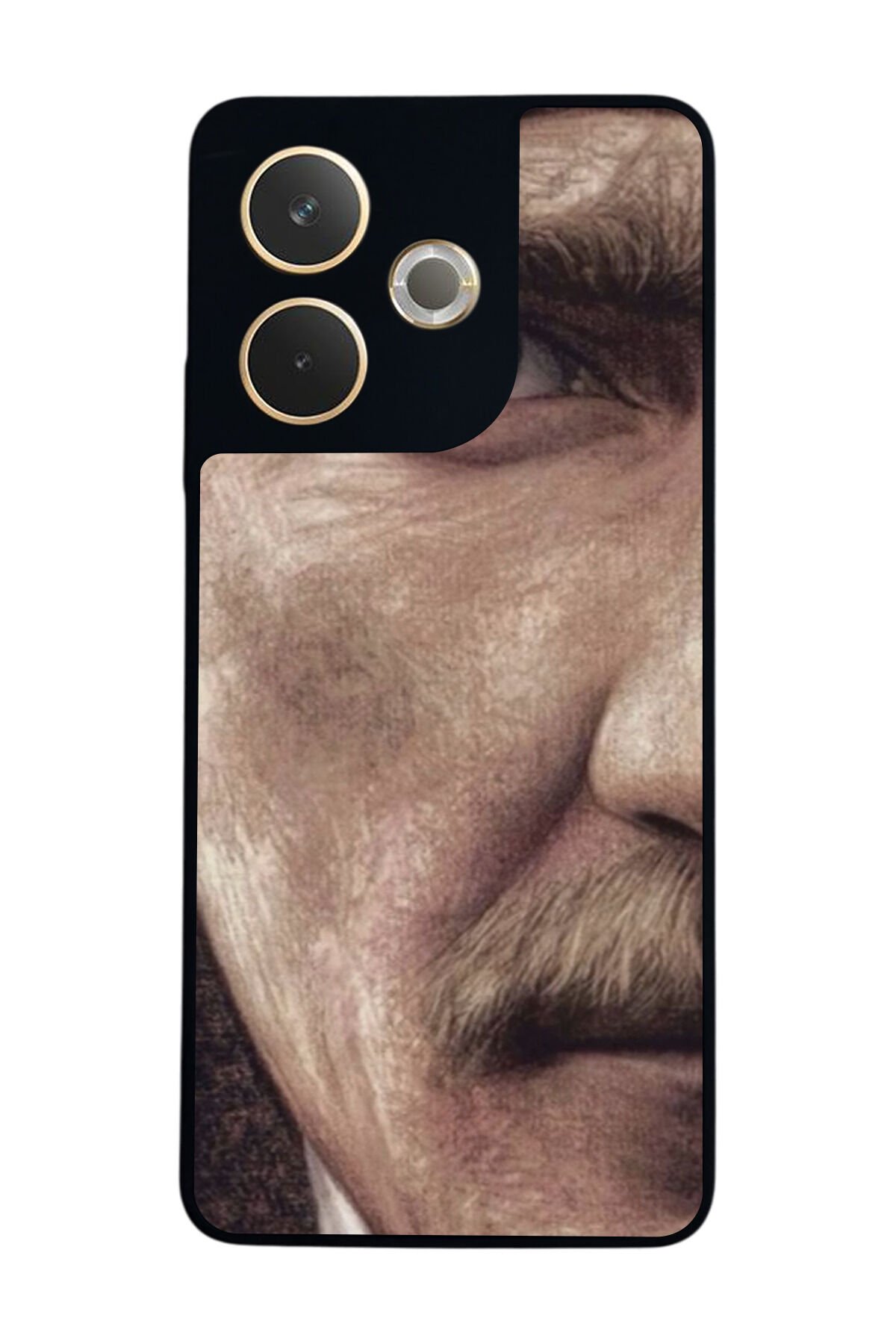 Oppo A5 Pro Uyumlu Mustafa Kemal Ataturk Tasarımlı Glossy Premium Kılıf