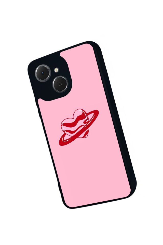 Tecno Spark 40C Uyumlu Kalp Love Tasarımlı Glossy Premium Kılıf