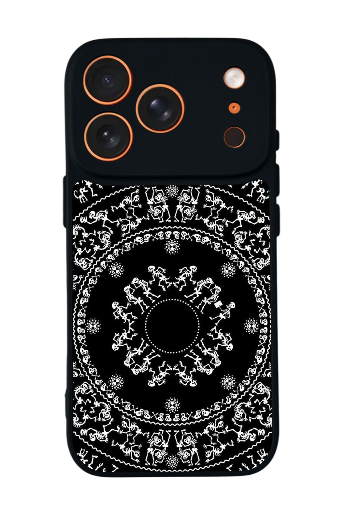 iPhone 17 Pro Uyumlu Mandala Tasarımlı Glossy Premium Kılıf