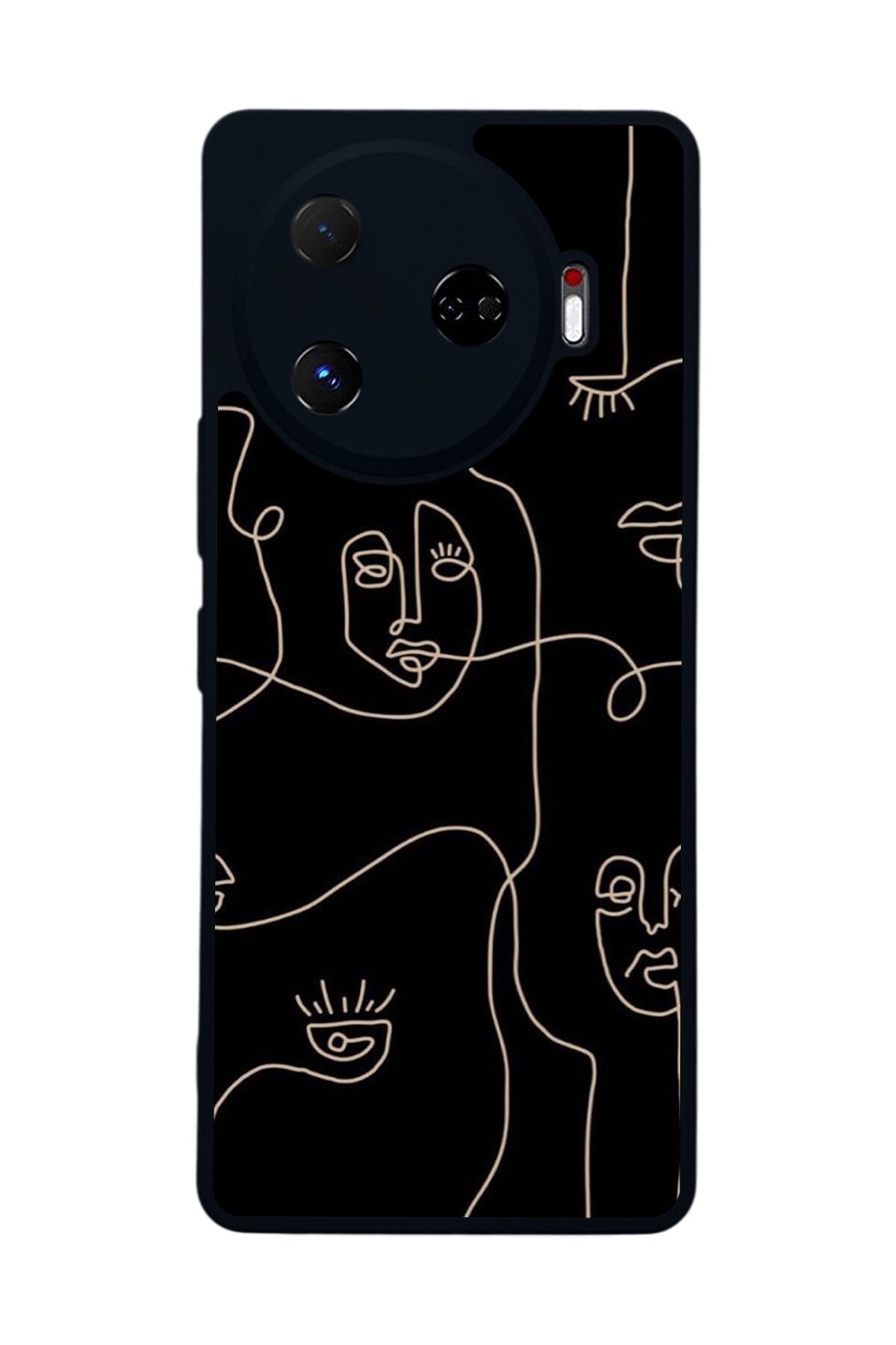 Tecno Camon 30 Pro Uyumlu Line Art Tasarımlı Glossy Premium Kılıf