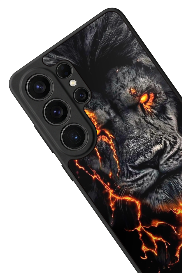 Samsung Galaxy S26 Ultra Uyumlu Aslan Tasarımlı Glossy Premium Kılıf