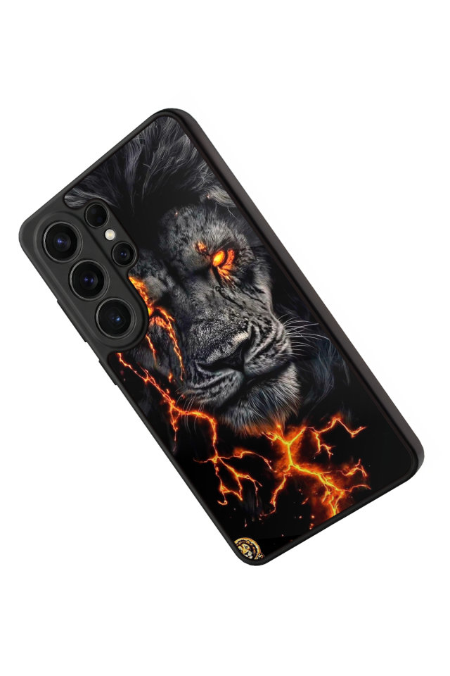 Samsung Galaxy S26 Ultra Uyumlu Aslan Tasarımlı Glossy Premium Kılıf