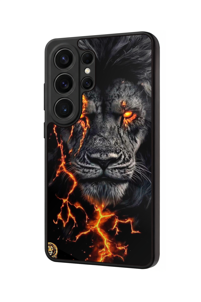 Samsung Galaxy S26 Ultra Uyumlu Aslan Tasarımlı Glossy Premium Kılıf