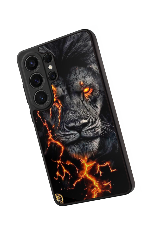 Samsung Galaxy S26 Ultra Uyumlu Aslan Tasarımlı Glossy Premium Kılıf