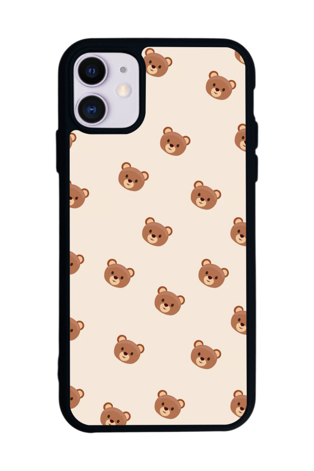 iPhone 11 Uyumlu Ayı Tasarımlı Glossy Premium Kılıf