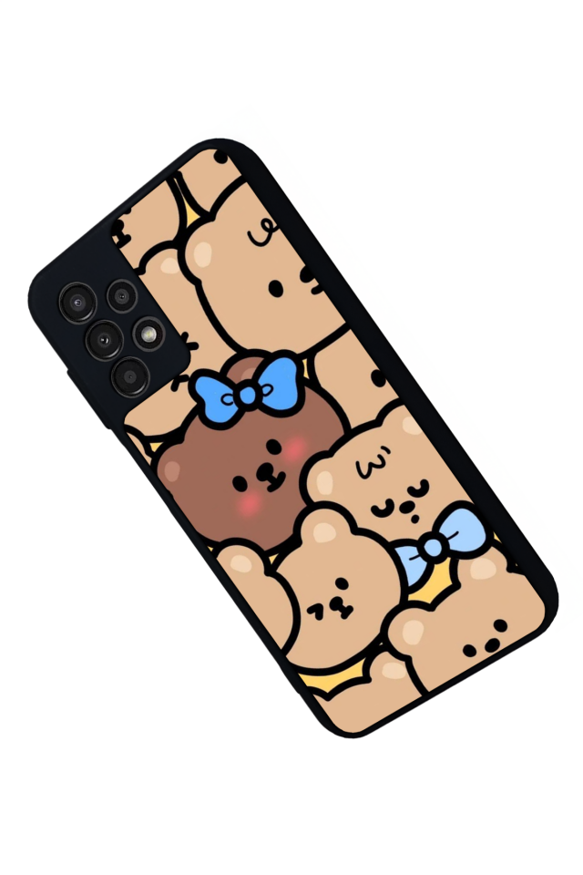 Samsung Galaxy A13 Uyumlu Ayı Tasarımlı Glossy Premium Kılıf