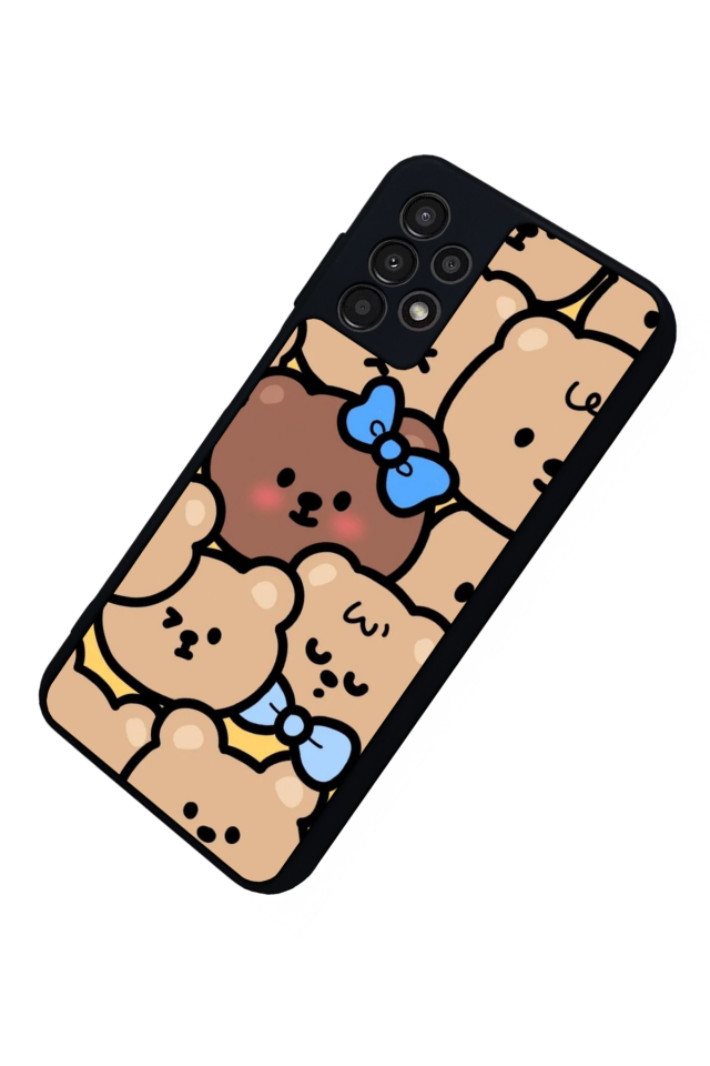 Samsung Galaxy A13 Uyumlu Ayı Tasarımlı Glossy Premium Kılıf