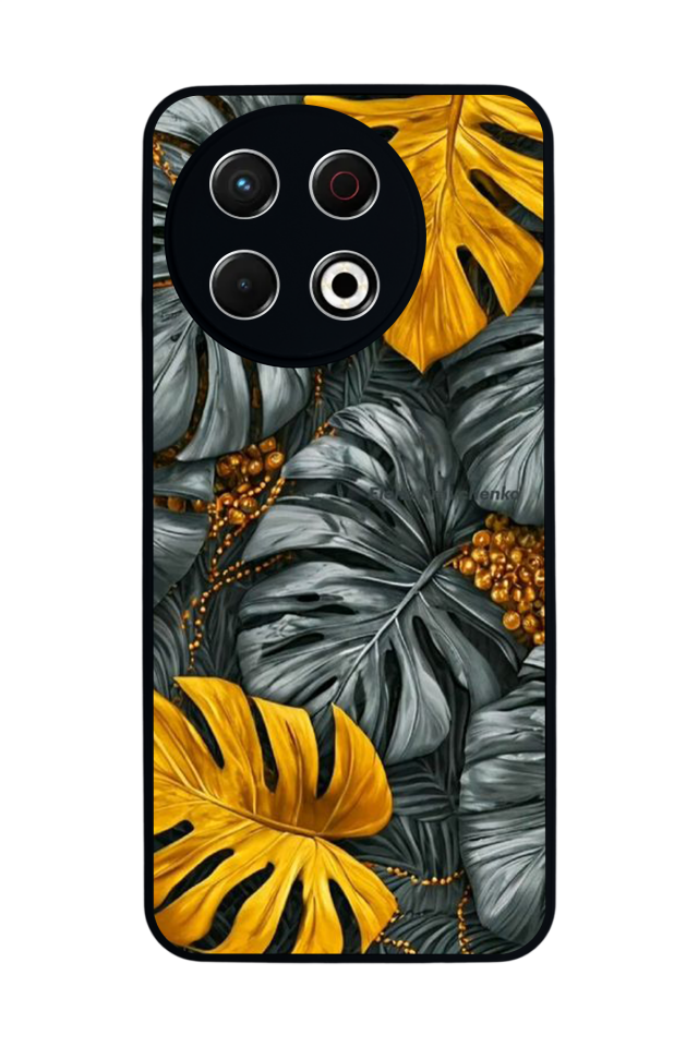 Tecno Spark 30 Pro Uyumlu Botanik Tasarımlı Glossy Premium Kılıf