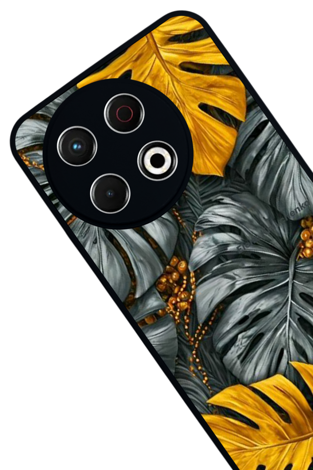 Tecno Spark 30 Pro Uyumlu Botanik Tasarımlı Glossy Premium Kılıf