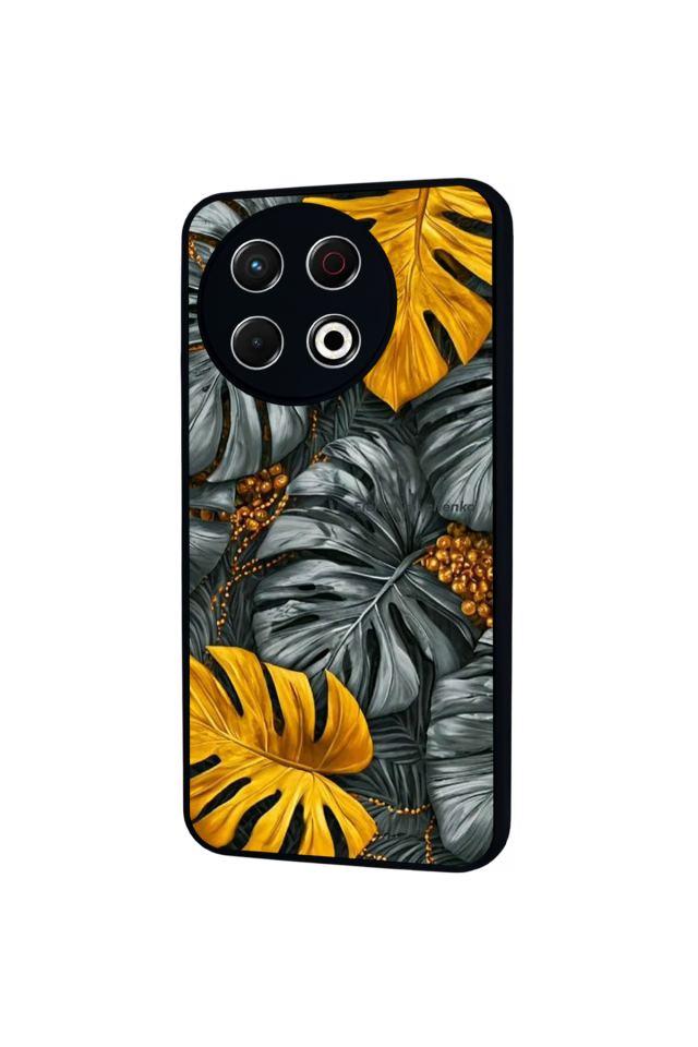 Tecno Spark 30 Pro Uyumlu Botanik Tasarımlı Glossy Premium Kılıf