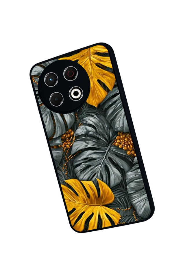 Tecno Spark 30 Pro Uyumlu Botanik Tasarımlı Glossy Premium Kılıf