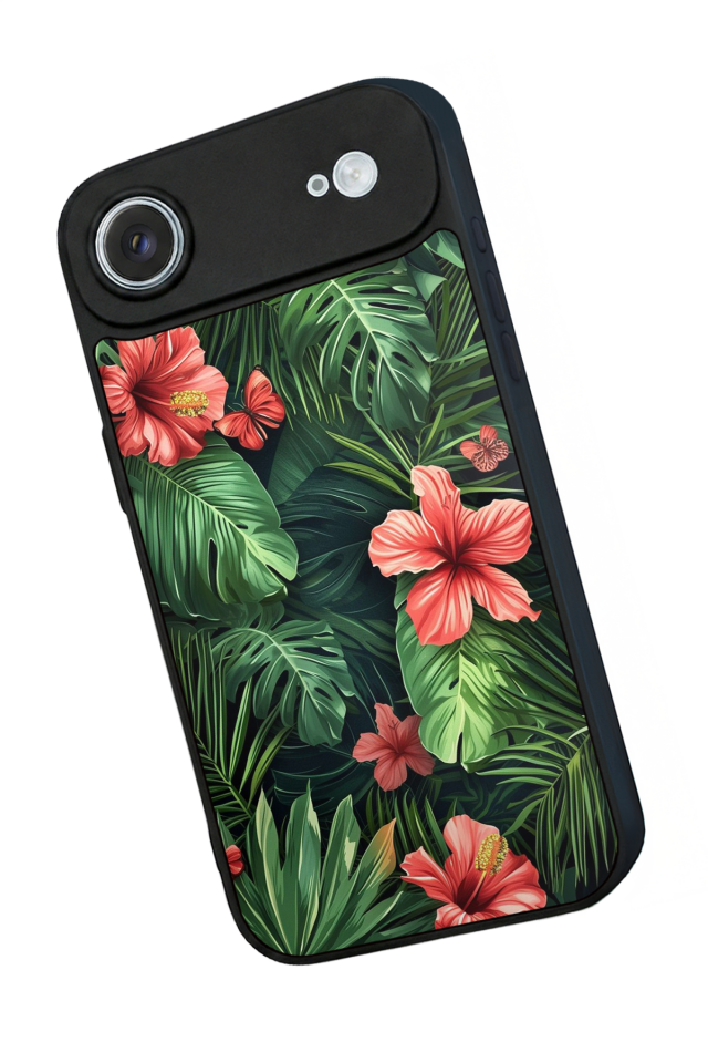iPhone 17 Air Uyumlu Botanik Tasarımlı Glossy Premium Kılıf