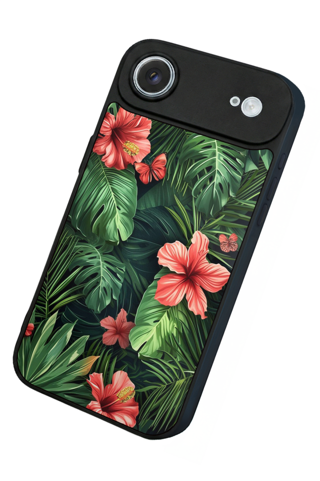 iPhone 17 Air Uyumlu Botanik Tasarımlı Glossy Premium Kılıf