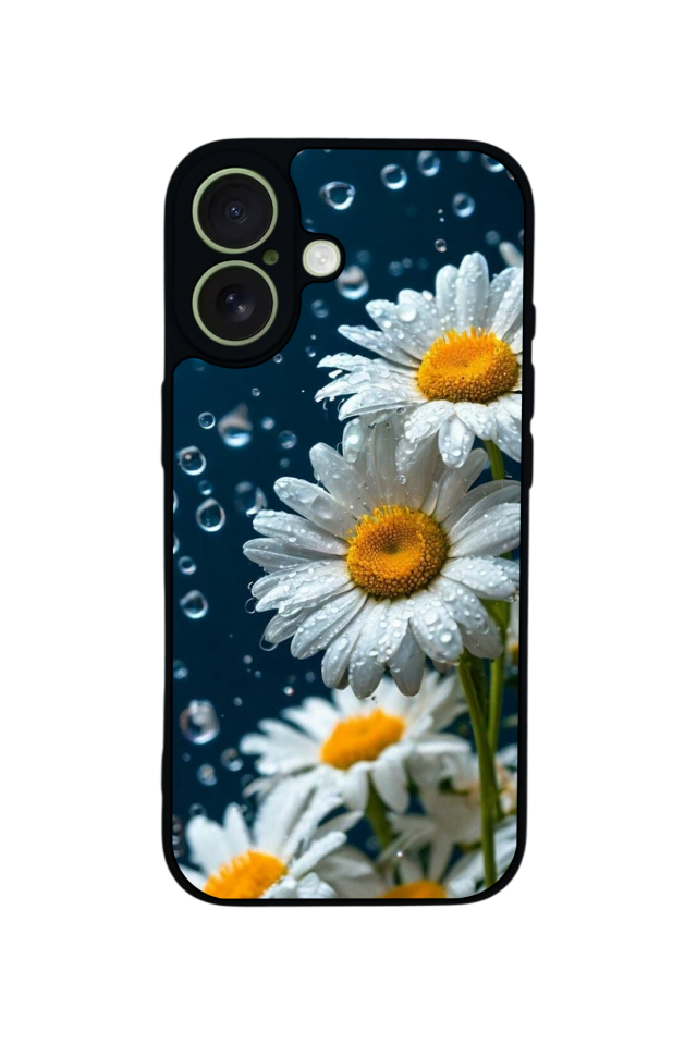 iPhone 17 Uyumlu Cicek Tasarımlı Glossy Premium Kılıf