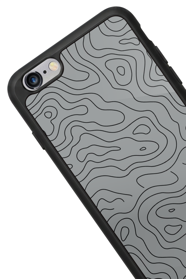 iPhone 6s Plus Uyumlu Çizgi Sanatı Tasarımlı Glossy Premium Kılıf