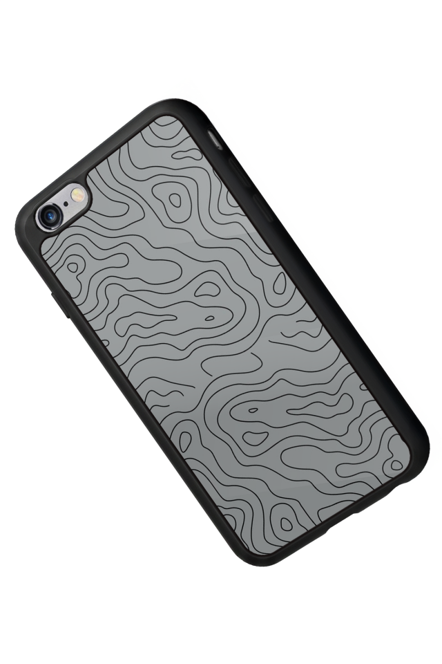 iPhone 6s Plus Uyumlu Çizgi Sanatı Tasarımlı Glossy Premium Kılıf