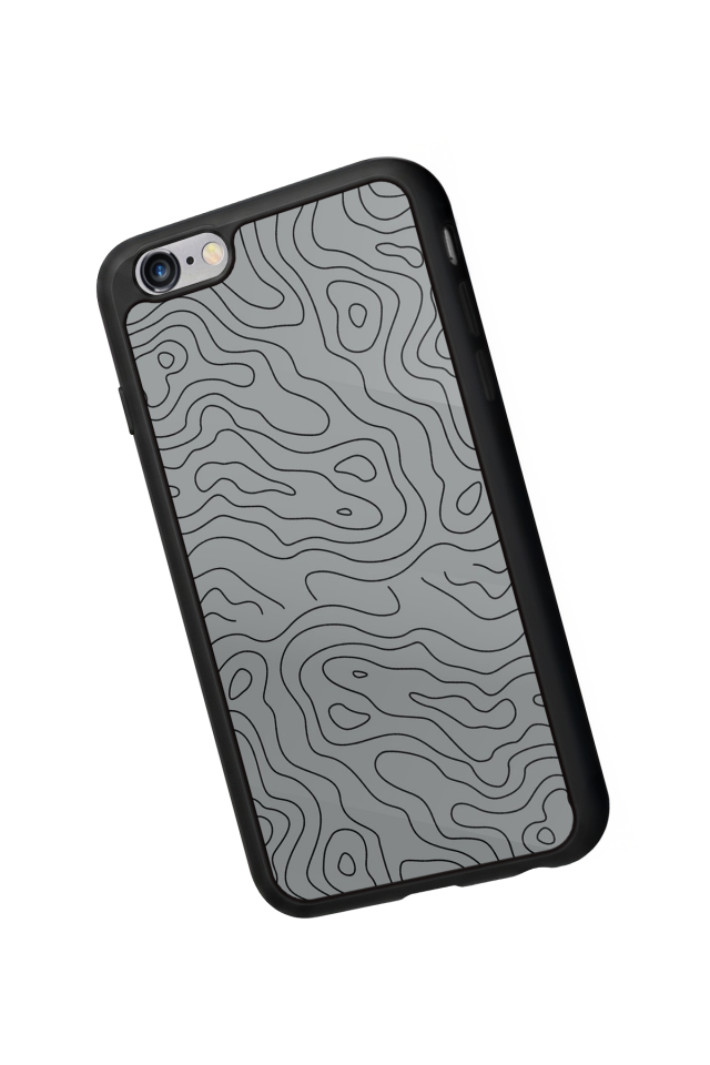 iPhone 6s Plus Uyumlu Çizgi Sanatı Tasarımlı Glossy Premium Kılıf